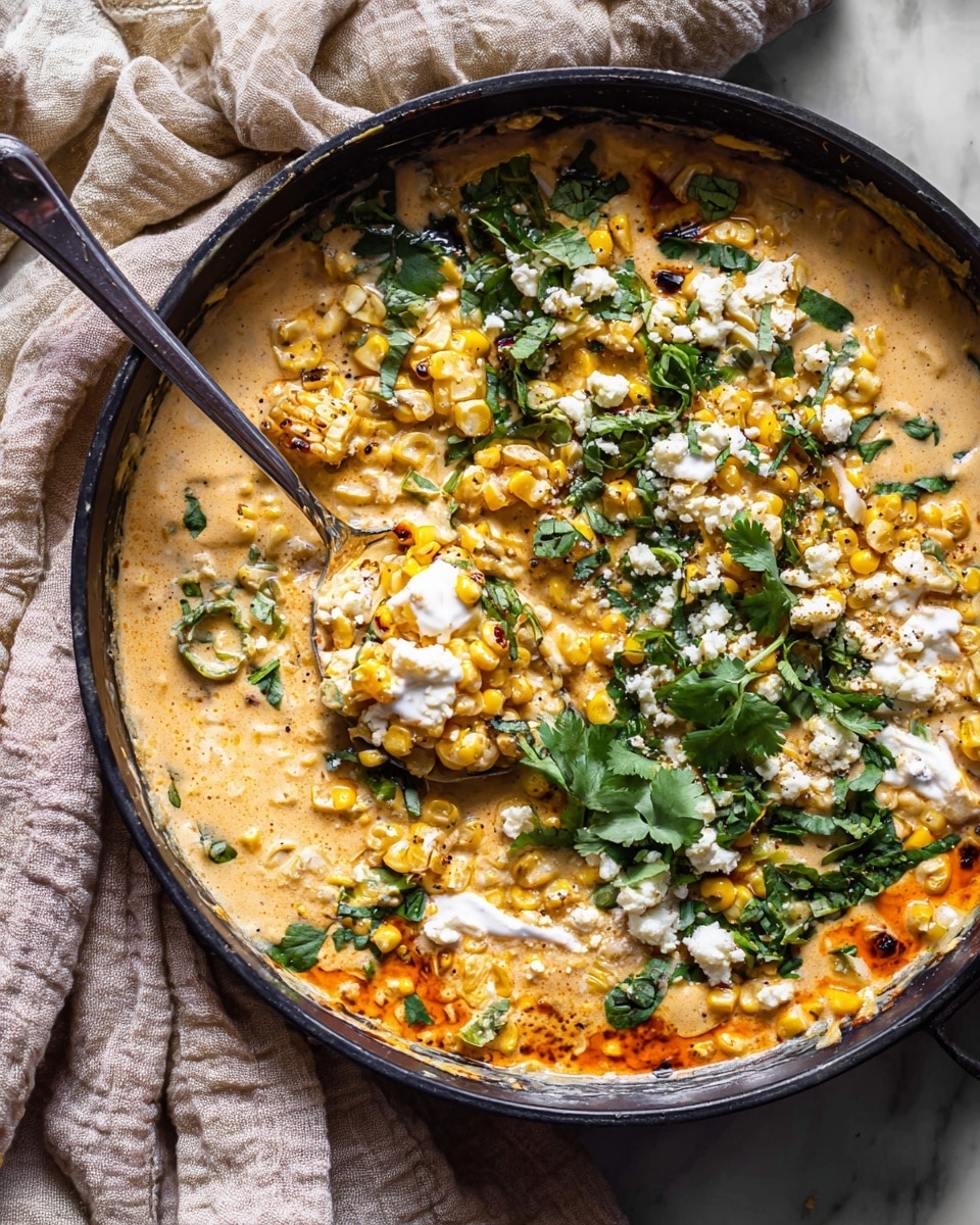 Skillet Creamed Street Corn Chicken Recipe - Recipe Image