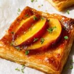 Mini Peach Brie Tarts Recipe