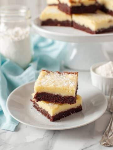 Red Velvet Ooey Gooey Butter Cake Squares Recipe