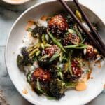 Weeknight Sticky Honey Garlic Meatballs Recipe
