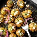 Roasted Greek Potatoes with Feta Cheese and Oregano Recipe