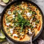 Skillet Creamed Street Corn Chicken Recipe