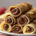 French Toast Roll-Ups with Chocolate Spread Recipe