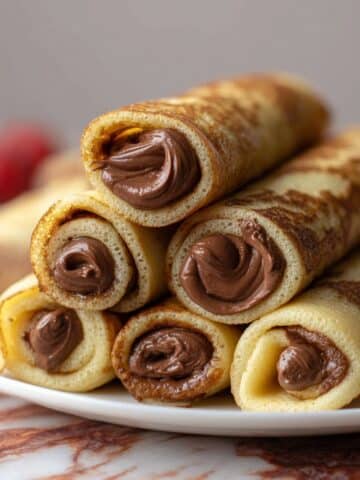 French Toast Roll-Ups with Chocolate Spread Recipe