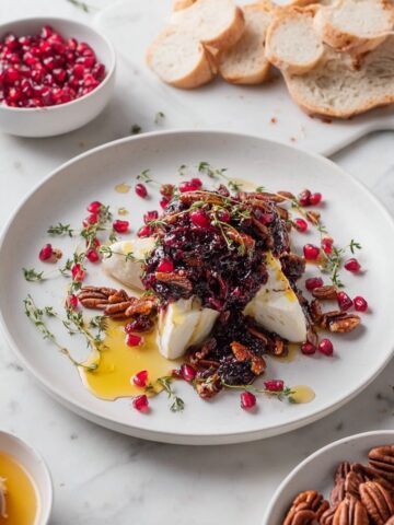 Cranberry Pomegranate Baked Brie Recipe