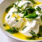 Lemon Basil Burrata with Garlic Toasts Recipe