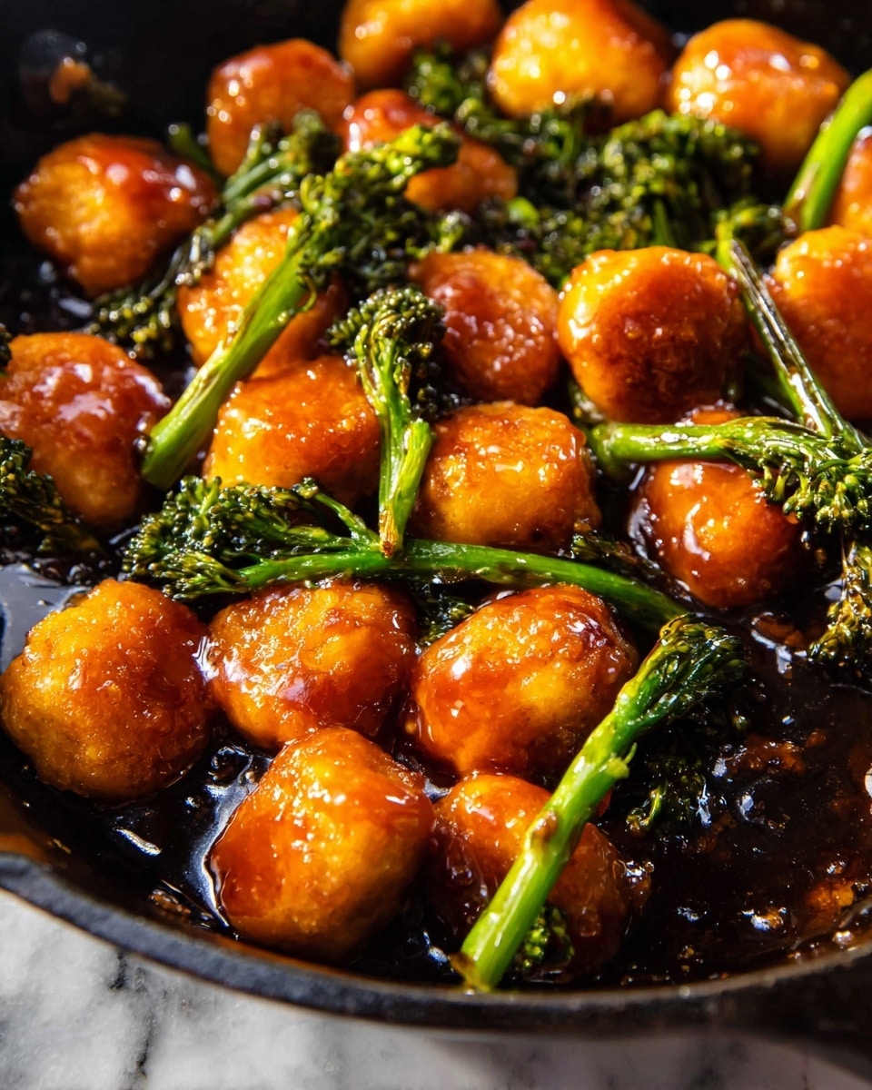 Weeknight Sticky Honey Garlic Meatballs Recipe - Recipe Image