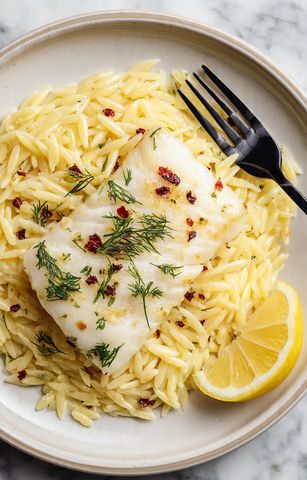 Poached Cod in Coconut Milk with Dill and Lemon Recipe