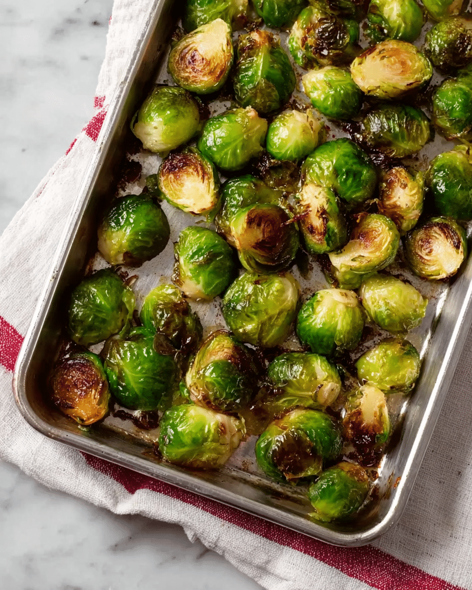 Balsamic Glazed Roasted Brussels Sprouts Recipe
