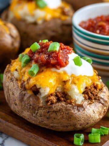 Double Stuffed Taco Potatoes Recipe