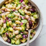 Greek Bean Salad with Chickpeas, Cannellini Beans, and Fresh Herbs Recipe