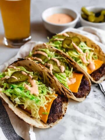 Big Mac Tacos (Smash Burger Tacos) Recipe