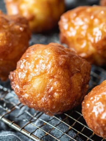 Crispy Apple Fritters with Apple Cider Glaze Recipe