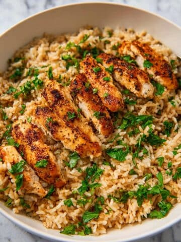 One Pan Chicken and Rice Dinner Recipe