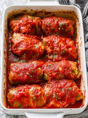 Hearty Baked Cabbage Rolls with Savory Tomato Sauce Recipe
