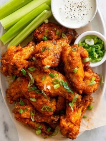 Crispy Gluten Free Chicken Wings with Buffalo Sauce Recipe