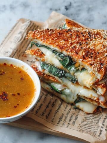 Grilled Pesto and Peach Panini Recipe