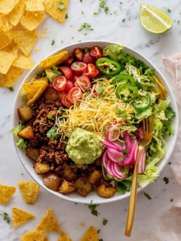 Crispy Potato Taco Bowls Recipe