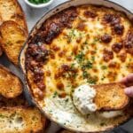 Cheesy Baked Garlic Bread Dip Recipe