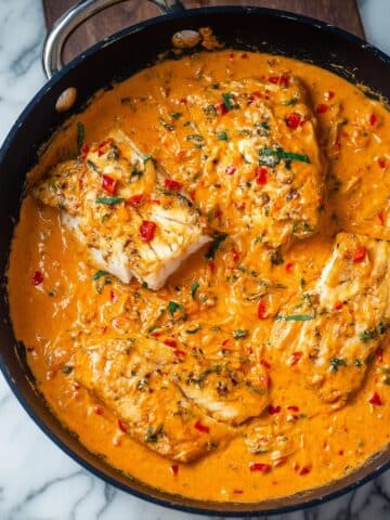 Tilapia in Roasted Pepper Sauce Recipe