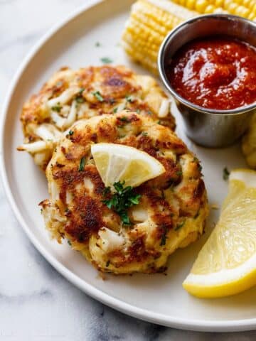 Crab Cakes with Old Bay and Lemon Recipe