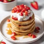 Strawberry Banana Protein Pancakes Recipe