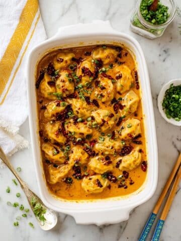 Viral One-Pan Trader Joe’s Dumpling Bake Recipe