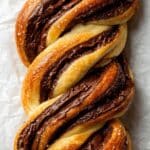 Nutella Braided Bread with Simple Syrup Recipe
