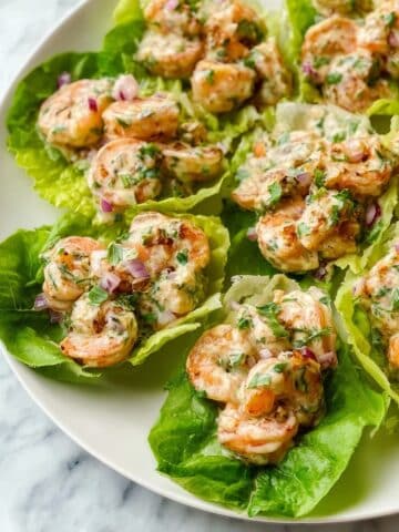 Shrimp Lettuce Wraps with Sweet Chili Mayo Recipe