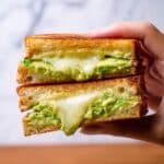 Avocado Grilled Cheese Sandwich with Coriander and Lime Recipe