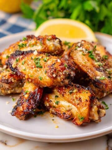 Air Fryer Garlic Parmesan Chicken Wings Recipe