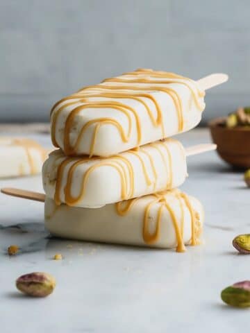 Decadent White Chocolate Pistachio Ice Pops Recipe