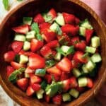 Strawberry Cucumber Salad with Balsamic Honey Dressing Recipe
