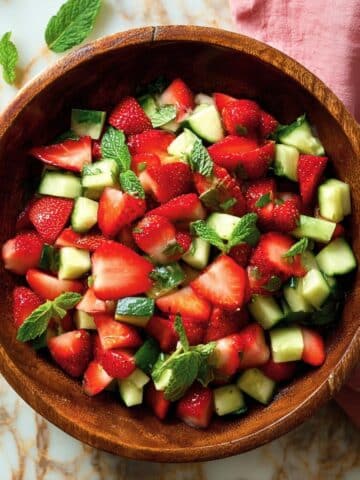 Strawberry Cucumber Salad with Balsamic Honey Dressing Recipe