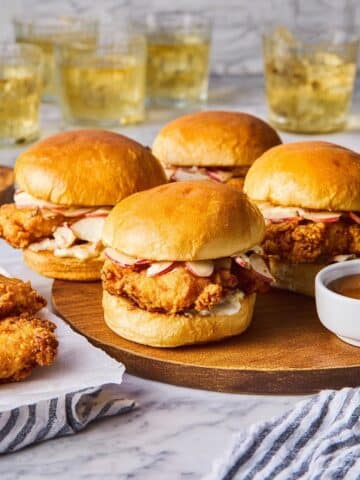 Crispy Peach Chicken Sandwich with Spicy Peach Aioli Recipe