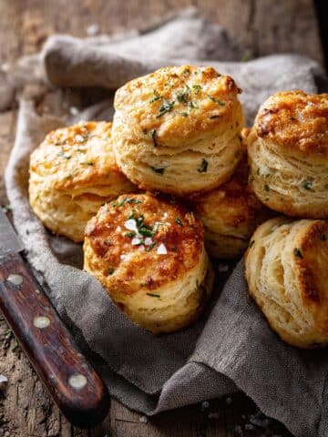 Homemade Honey Butter Cheddar Biscuits Recipe