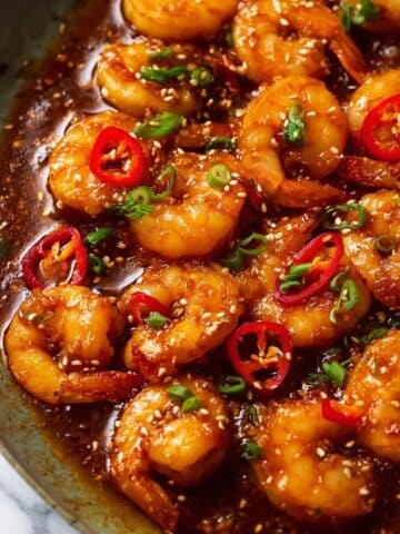 Asian Chilli Garlic Prawns Recipe
