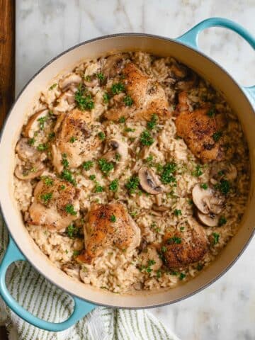 Creamy Mushroom Chicken and Rice Recipe