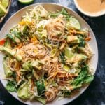 Peanut Chicken Spring Roll Bowl Recipe