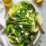 Spring Salad with Asparagus, Snow Peas, and Goat's Cheese Recipe