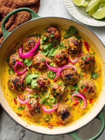 Creamy Coconut Chicken Satay Meatballs Recipe
