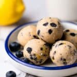 No Bake Lemon Blueberry Energy Bites (Paleo & Gluten Free) Recipe