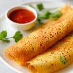 Savory Chickpea Flour Crepes (Gluten-Free, Vegan) Recipe