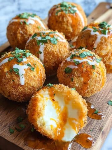 Fried Burrata with Spicy Sriracha-Mayo Sauce Recipe