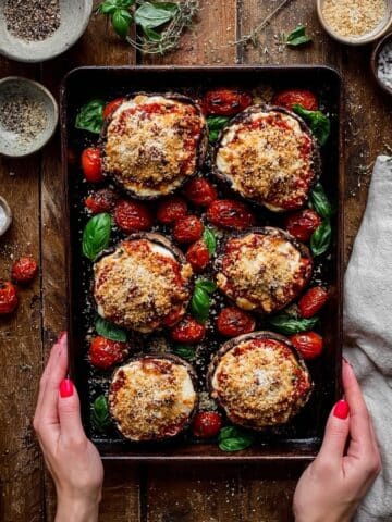 Sheet Pan Mushroom Parmigiana Recipe