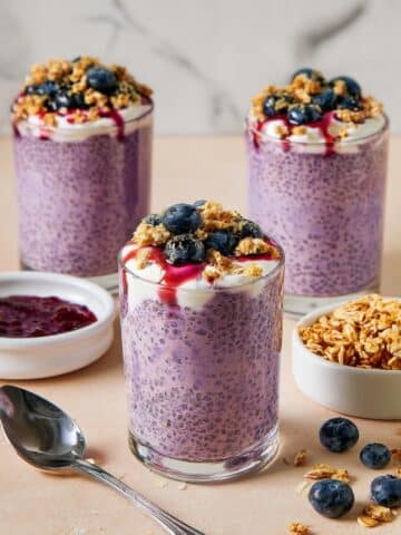 Blueberry Pie Overnight Oats with Chia and Flaxseed Recipe