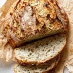 Garlic Herb No Knead Bread Recipe
