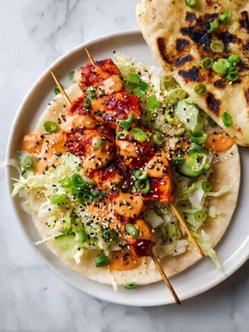 Sticky Gochujang Chicken with Spicy Gochujang Aioli and Crunchy Cabbage Slaw Recipe