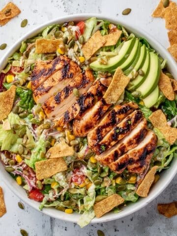 Spicy Ranch Chopped Chicken Cabbage Salad Recipe