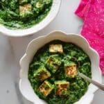 Roasted Paneer and Spinach Curry Recipe